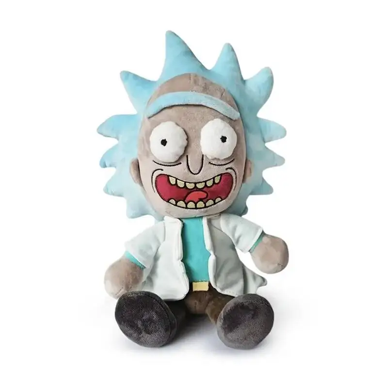 Neue Rick und Morty Plüschpuppe Anime-Spiel Rick Sanchez Morty Smith Stofftier Weiche Puppe Sammlerstück Geschenk für Fans Wohndekoration – Detail 1