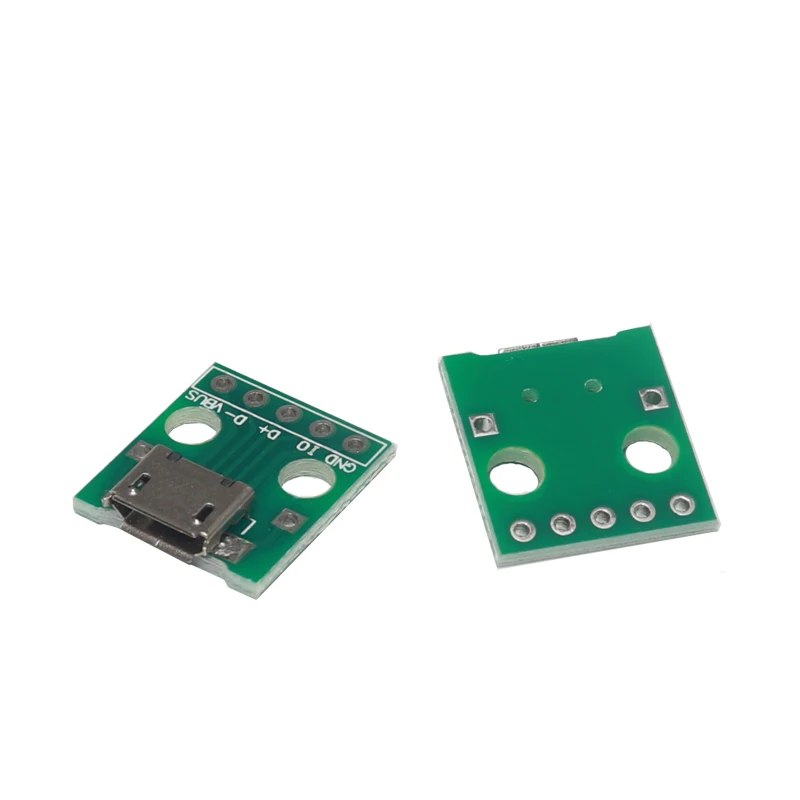 【10PCS】USB Adapter PCB - DIY DIP Breadboard Modules - Type A (M / F) / B / Mini / Micro USB Connectors