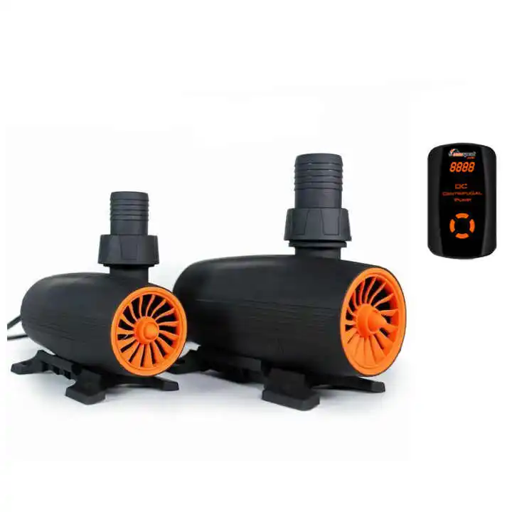 Pompa Gelombang Sirkulasi Konversi Frekuensi DC TLF, Pompa Submersible Gelombang Sinus Senyap dengan Pengontrol untuk Akuarium Ikan Karang Laut