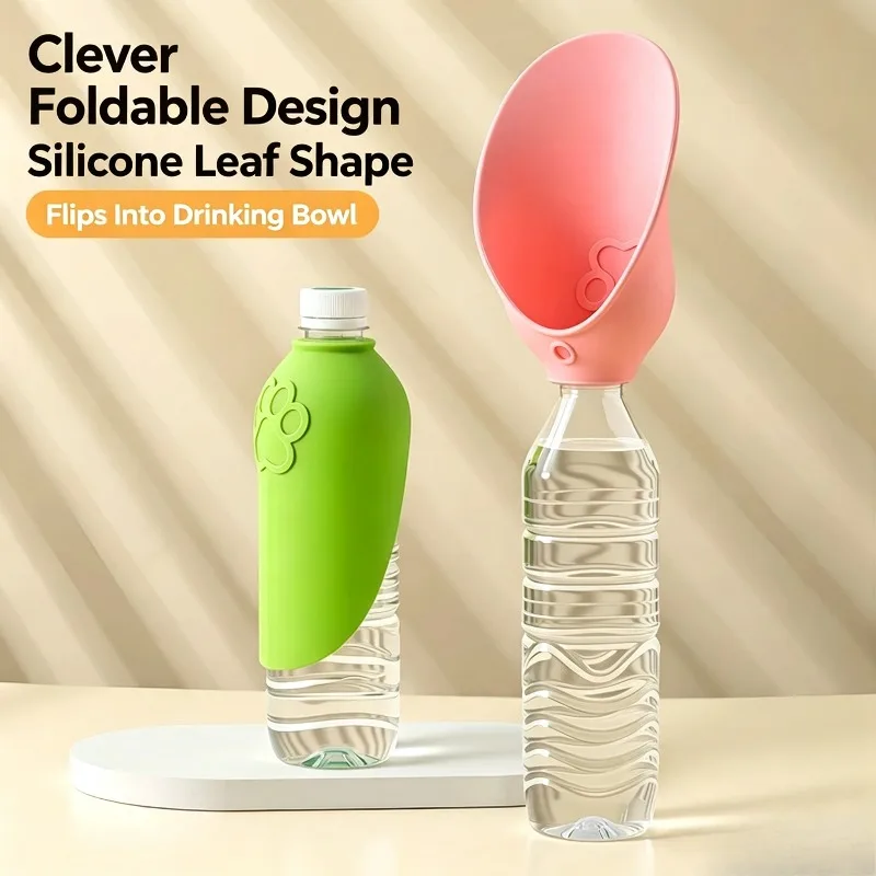 Pet Water Bottle Feeder Silicone Dog Water Bowl Portable Outdoor Travel Drinking Tool for Dogs Cats Walking Hiking