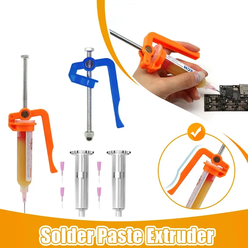 Solder Paste Extruder Welding Oil Booster Propulsion Tool Circuit Board Soldering Accessories Tools Uv Glue Gun Rod Boosters