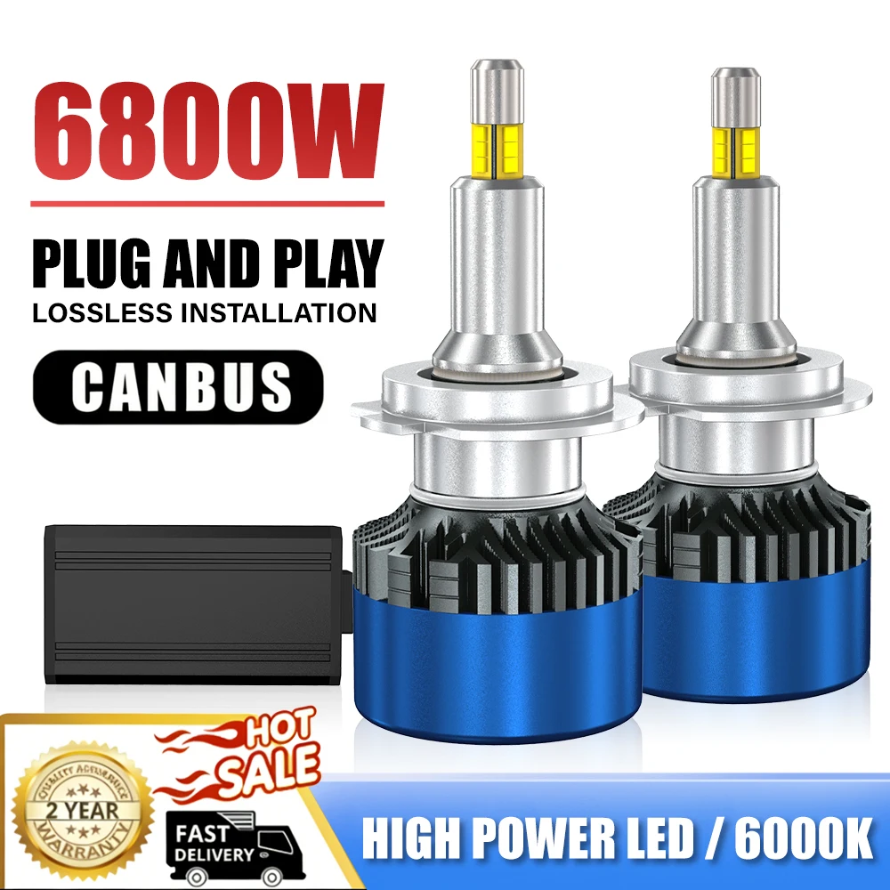 

3D 360 H7 LED лампа для автомобильных фар Canbus H8 H9 H11, противотуманные фары 9006 Hb4 9005 Hb3 9012 Hir2, светодиодные лампы Plug and Play, 6000K 12V