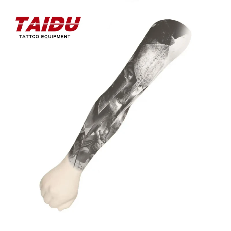 TAIDU Tattoo Arm Sleeve Silicone Soft Foldable Tattoo Silicone Practice Arm Skin For Tattoo Beginner Anti Arm Silicone Mannequin