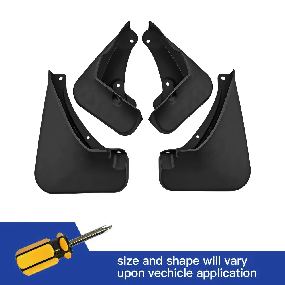 

4Pcs Front & Rear Mud Flaps Splash Guards Mudguards Black Fit For Lexus NX260 / 350H/ 400H 2022 2023