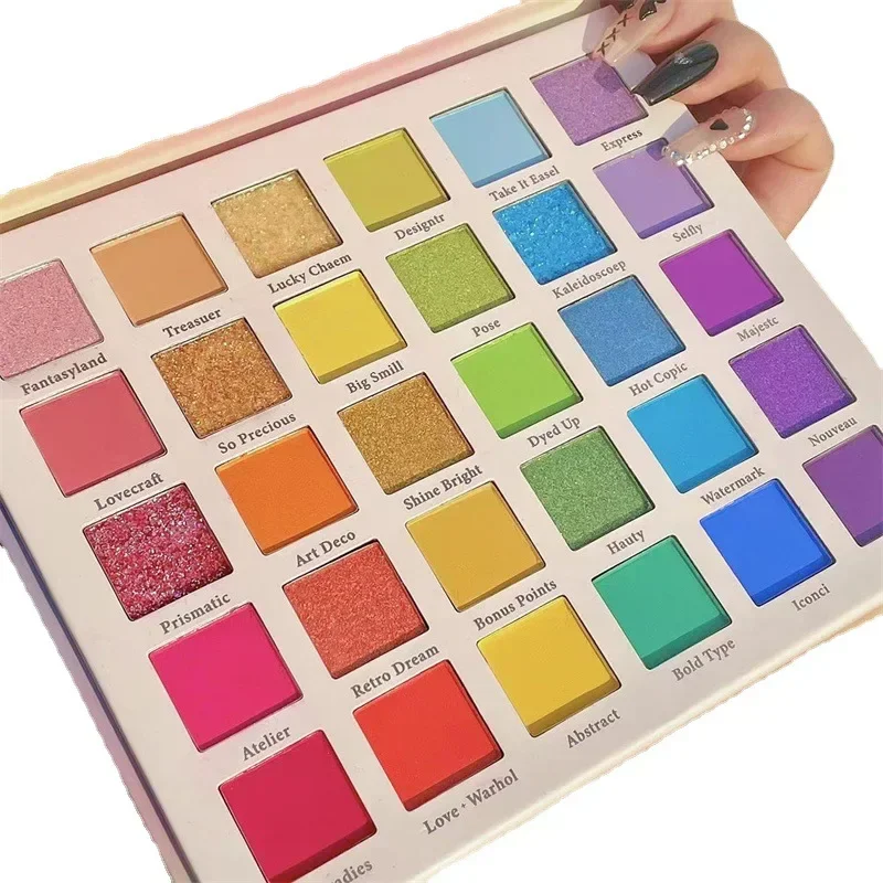 30-color Children Stage Make-up Dream Rainbow Palette Practical Makeup Eye Shadow Safe Lightweight Eyeshadow Palette