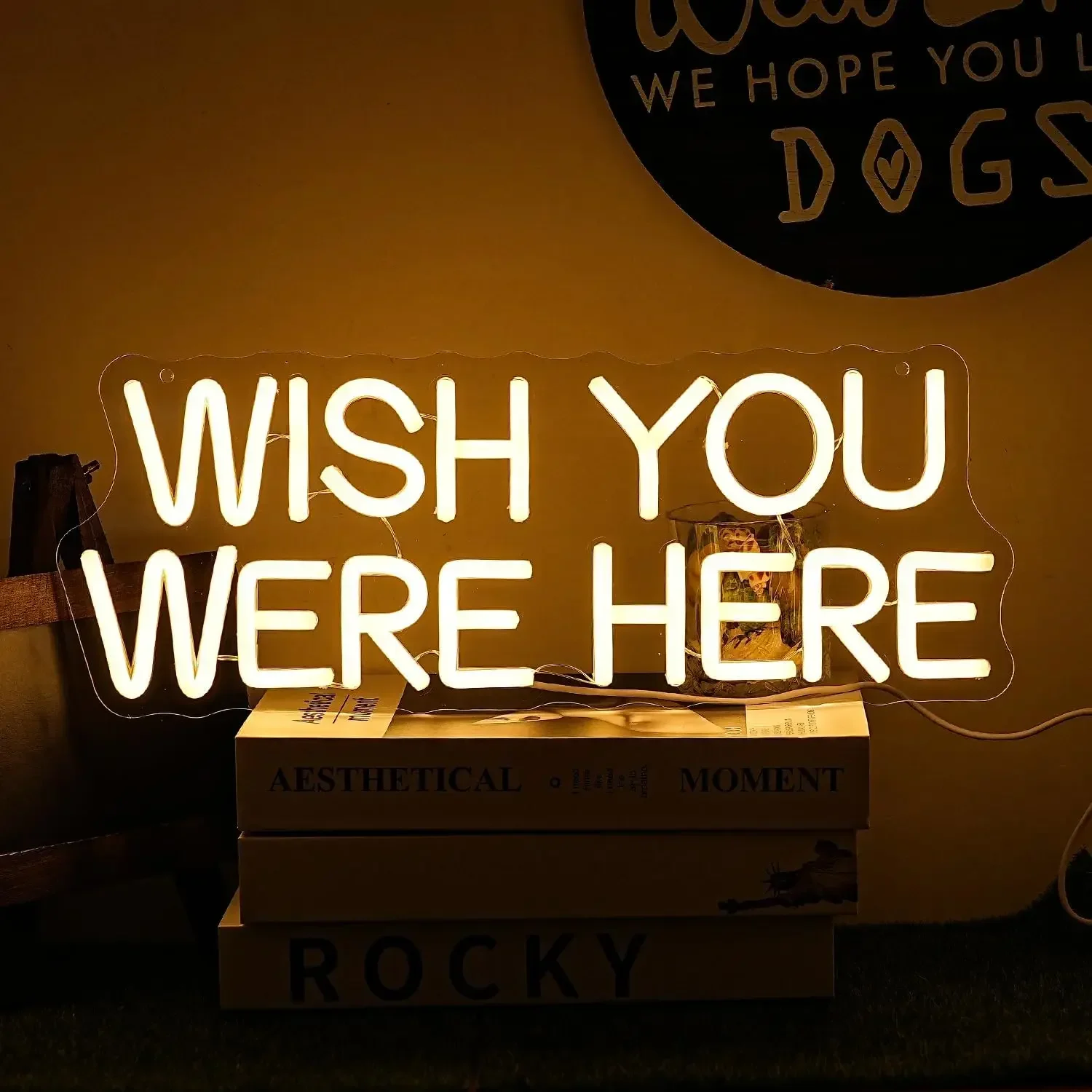 

Желательно, что вы здесь, неоновая вывеска с теплыми буквами, неоновая вывеска с регулируемой яркостью, стандартная вывеска для свадьбы, помолвки, бара, паба, клуба