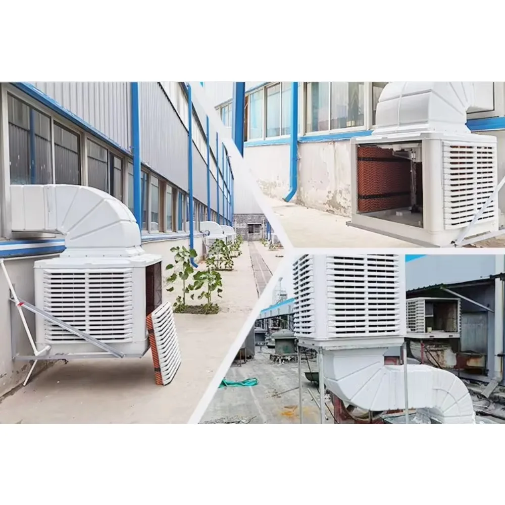 Down Discharge Evaporative Air Cooler, Wall Mounted Water Cooling System, Efficient Home Cooling Solution