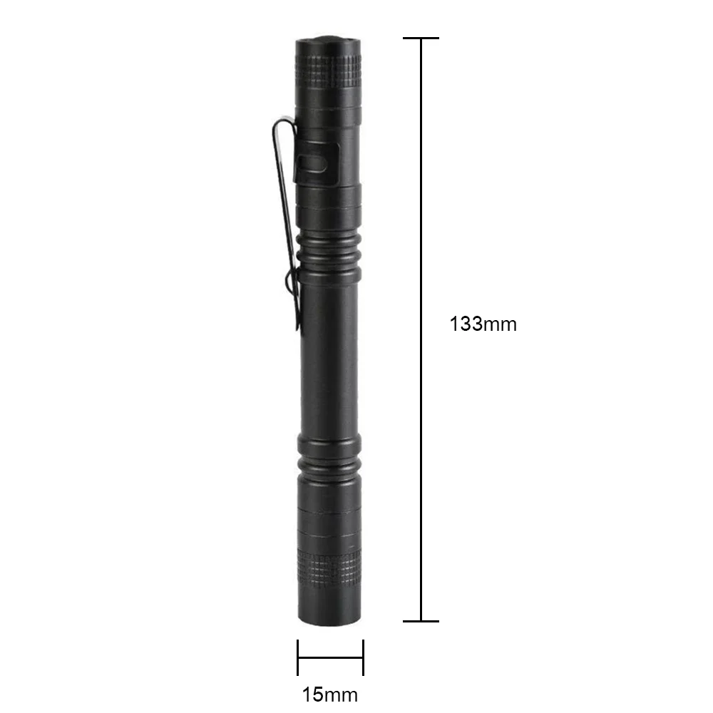 Mini 395nm UV Flashlight Portable LED Ultraviolet Blacklight Money Inspection Penlight with Clip Pet Urine Stains Detector Torch