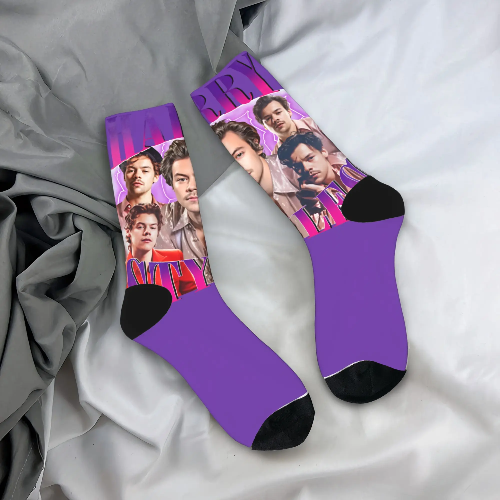 

Kiss All the Time Stockings Kawaii Socks Men High Quality Socks Autumn Running Sports Design Non Slip Socks Gift Idea