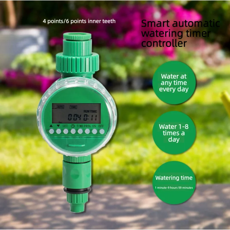 

Электронный таймер полива с ЖК-дисплеем, автоматический контроллер орошения, интеллектуальный клапан, устройство управления поливом