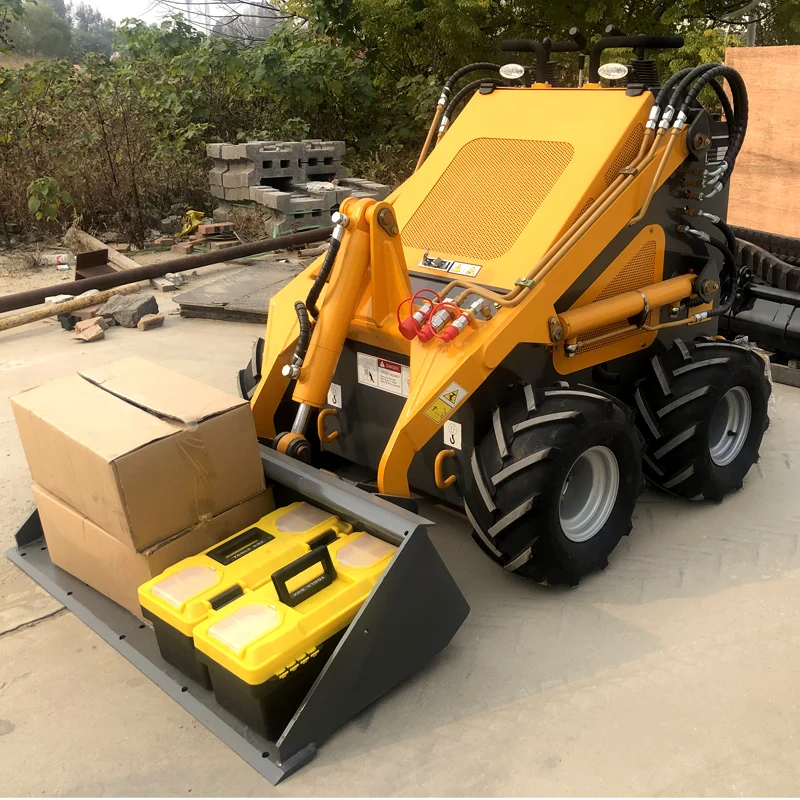 for Newest !!! small skid steer front end loader bucket mini loader skid steer attachment snow blower skidsteer used loaders