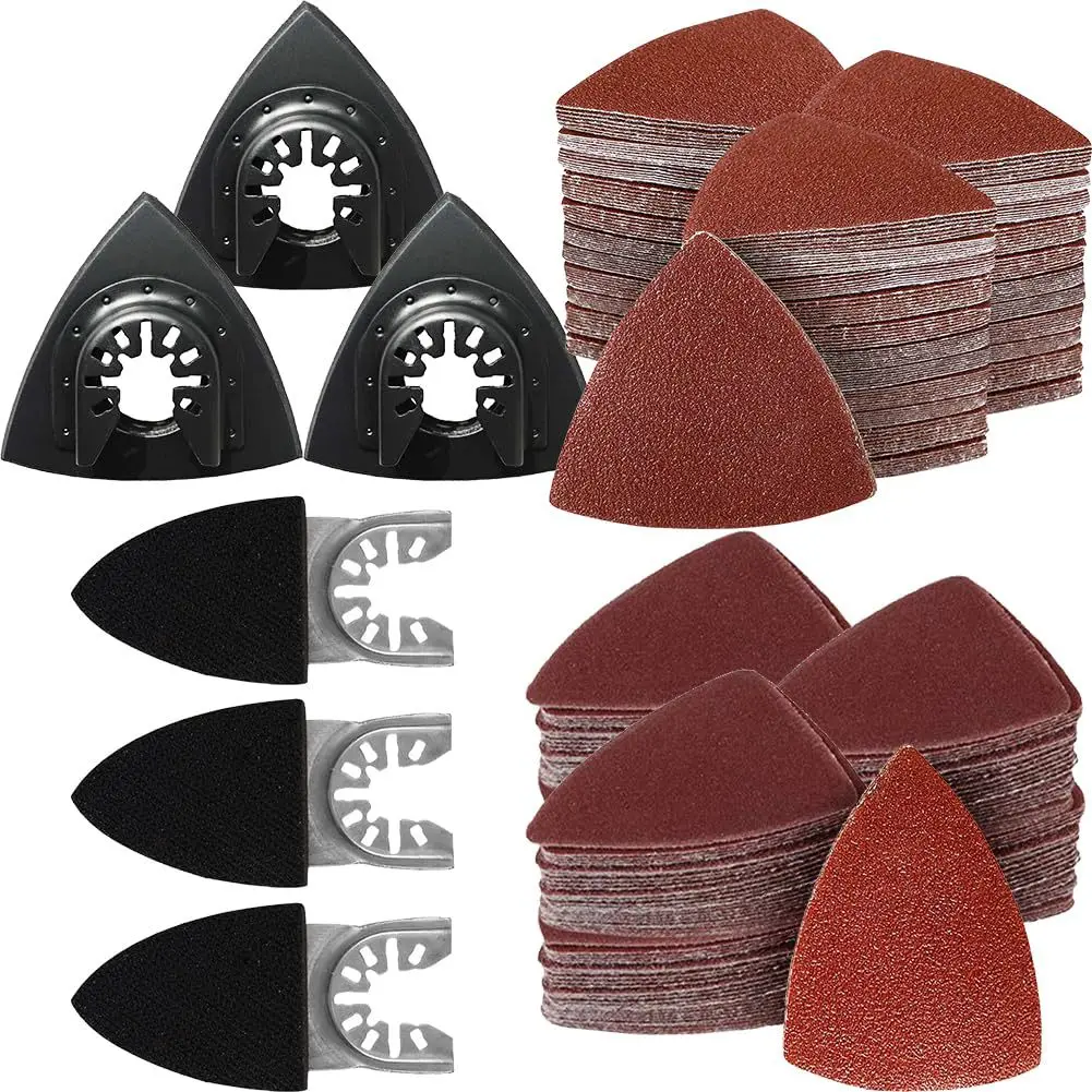 156Pcs Suitable for Dewalt Makita Milwaukee Ryobi Craftsman Rockwell Oscillating Multi Tool Accessories Sanding Polishing Kit