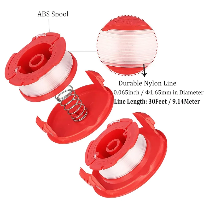 

ABRW-CMZST065 Weed Eater String Trimmer Spool Line For Craftsman Weed Wacker And Replacement Spool Cap CMZST12SC