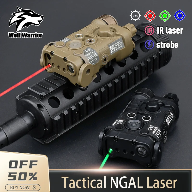 

NGAL-A2 Tactic Laser Red Green Blue Laser White LED Scout Weapon Light Outdoor NGAL Laser Flashlight Airsoft Accessories