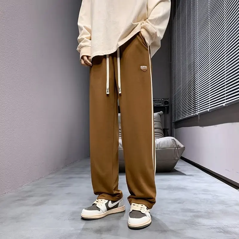 2024 Nowe spodnie dresowe Hip Hop Joggers Męskie luźne czarne spodnie codzienne Streetwear Modne spodnie męskie Wiosna Jesień Outdoor y2k