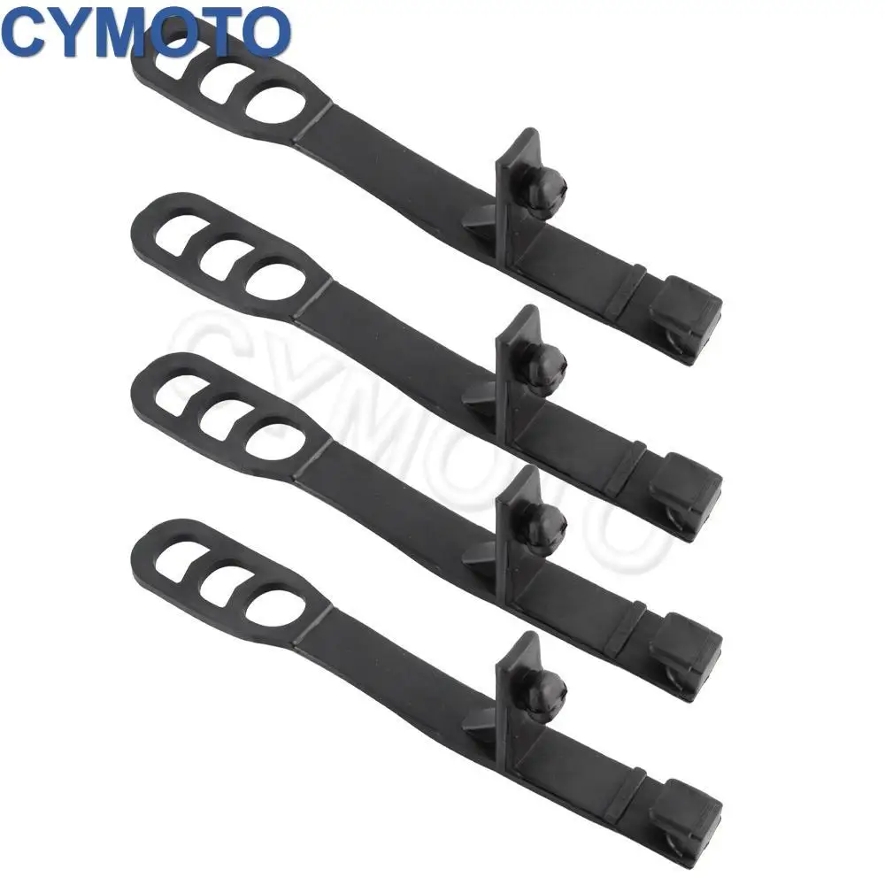 4pc Motorcycles Headlight Rubber Straps Off-road For Universal All Dual Sport Motorcycles Dirt Bikes Naked Motor
