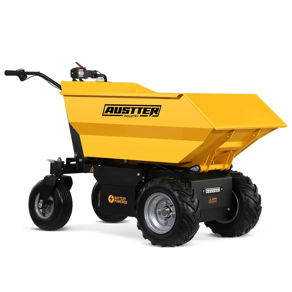 AUSTTER Construction Works Electricity Efficiency High Hydraulic Battery Wheelbarrow