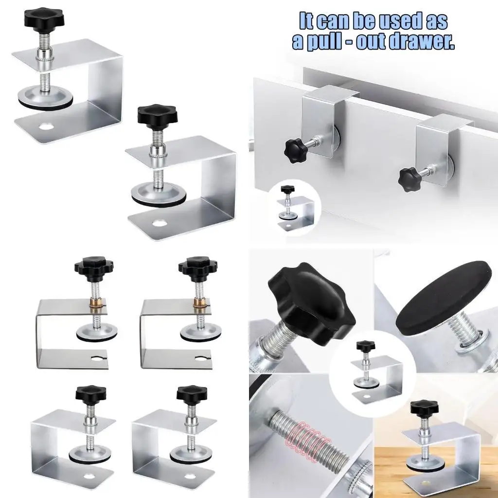 

R9UF Adjustable Cabinet Mounting Clip Secure Drawer Fronts And Woodworking Projects