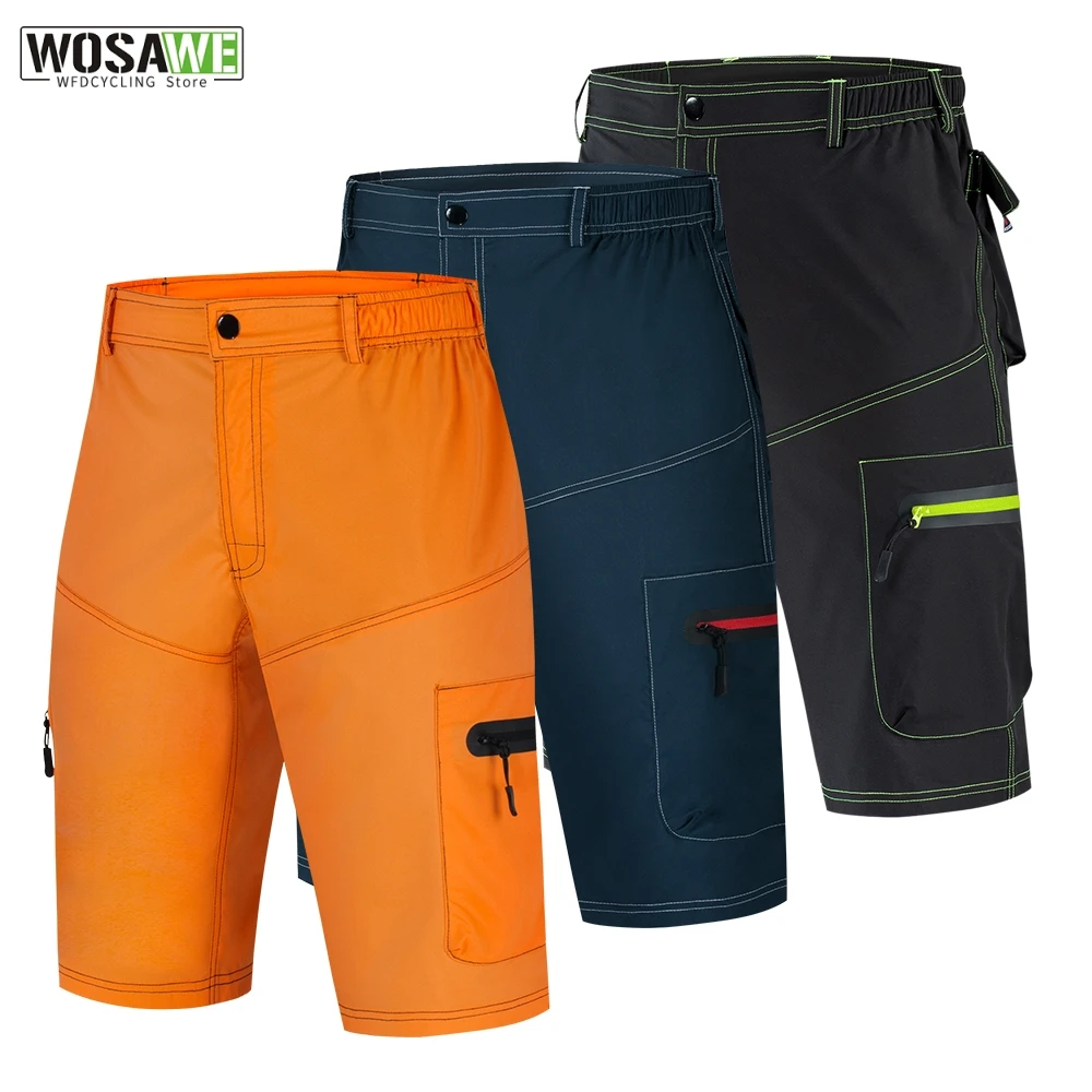 [On Sale] WOSAWE Men\'s Cycling Shorts Summer Breathable Mountain Bike Shorts MTB Riding Road Mountain Bike Short Trousers