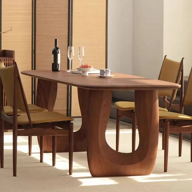 Mesa de comedor minimalista industrial, decoración japonesa, mesa de café, liquidación, muebles para salón, mobiliario para el hogar