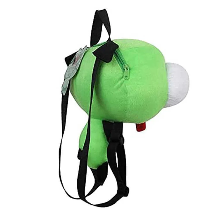 Sac à dos en peluche vert alien invader Zim Gir 14 pouces tout neuf