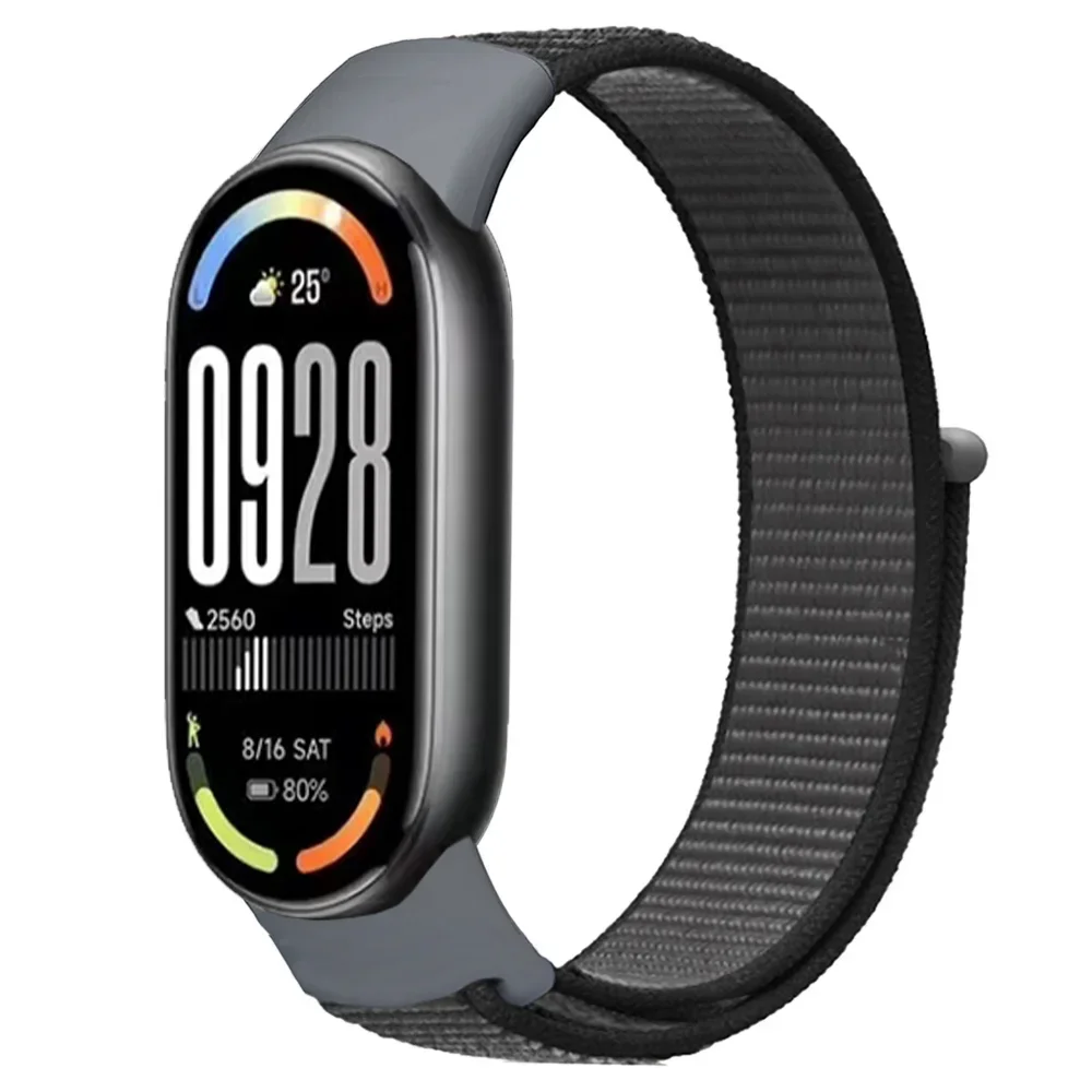 Nylon-Schlaufenarmband für Xiaomi Mi Band 11 10 9 8, atmungsaktives Sportarmband, Uhrenarmband, Mi Band 10 9 8, Zubehör. – Detail 14