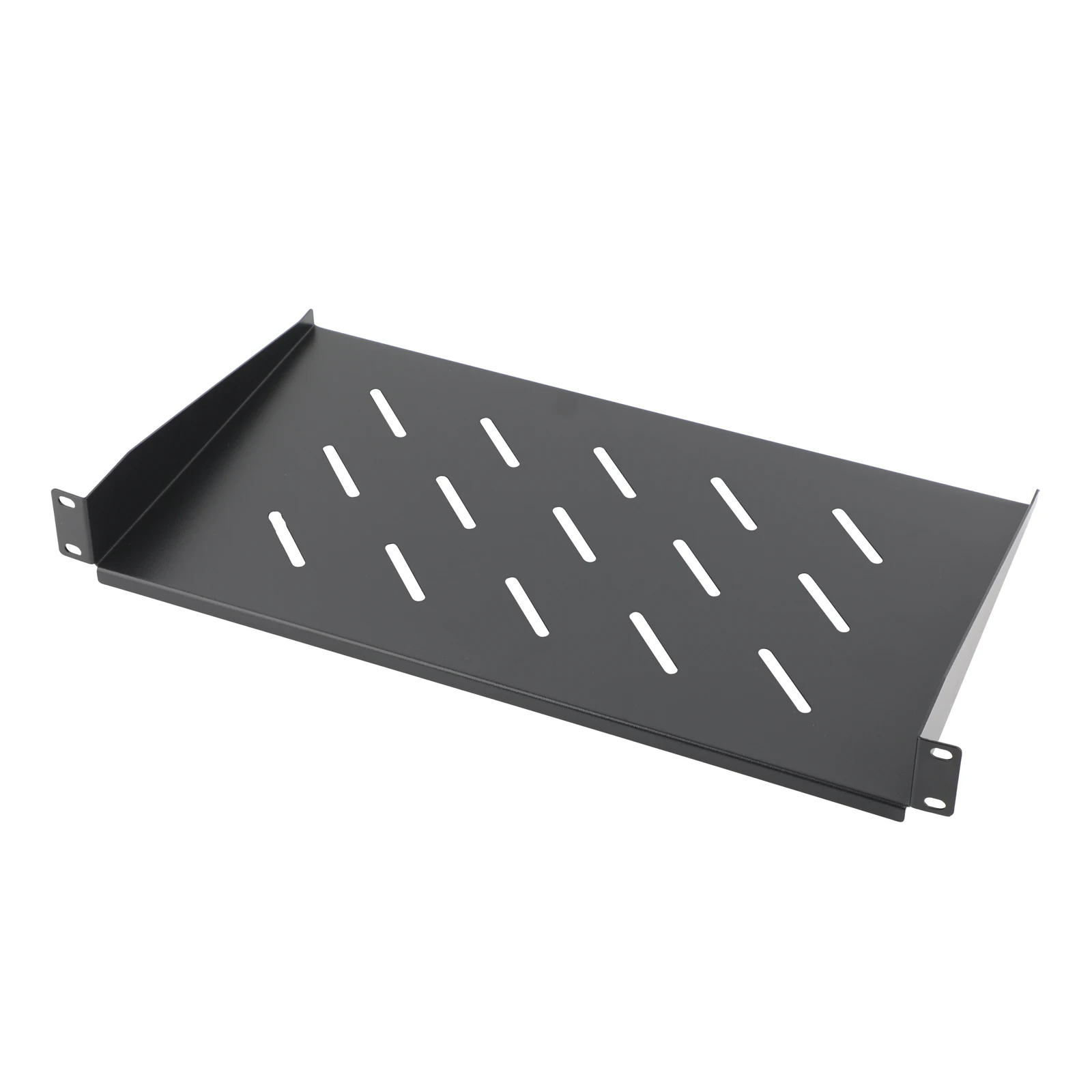 1Pcs 1U Server Rack Shelf, Vented Rack Mount Cantilever Tray for 19 inch Network Equipment Rack Or Cabinet