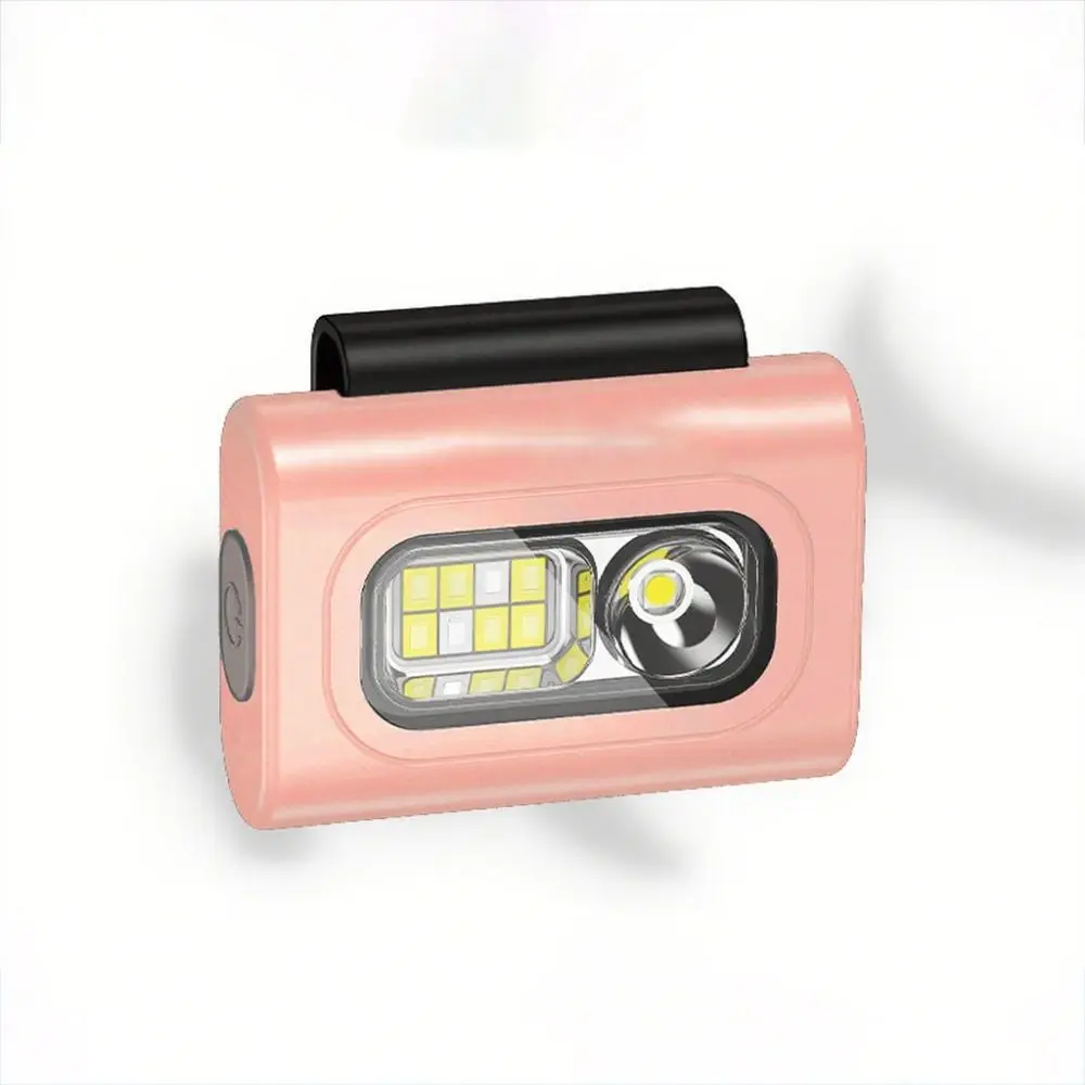 USB แบบชาร์จไฟได้ COB LED ไฟหน้าการมองเห็นสูงคลิปแม่เหล็กที่แข็งแกร่งความปลอดภัย Jogging Light กันน้ํา Ultra-Long Duration