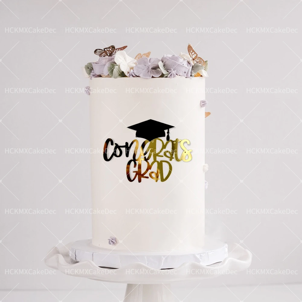 5 قطعة/1 قطعة الذهب كعكة التخرج توبر الدكتوراه قبعة كعكة توبر لحفلة التخرج الاكريليك كعكة توبر كعكة لوازم الديكور