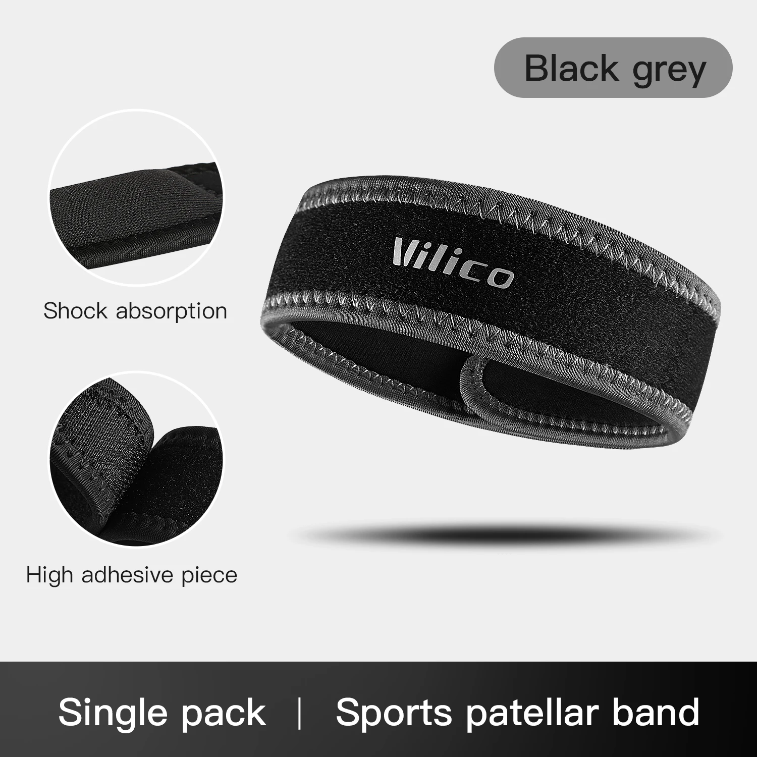 1PC Patella Kneecap Band Silic - Running Gear Parts recension och pris