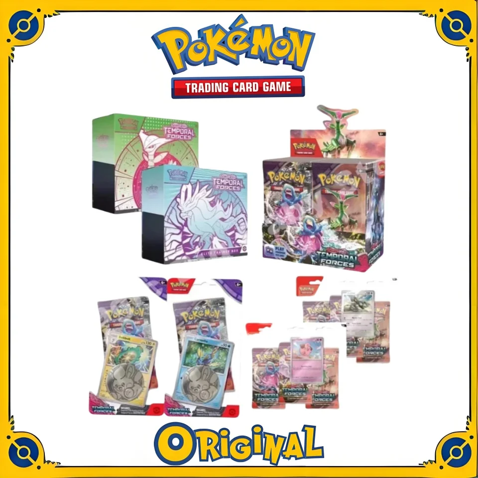 Genuine Original Pokemon Card U.S. Edition Sv5 Card PTCG English Noble SV5 Booster Pack ETB Special Offer Temporal Forces