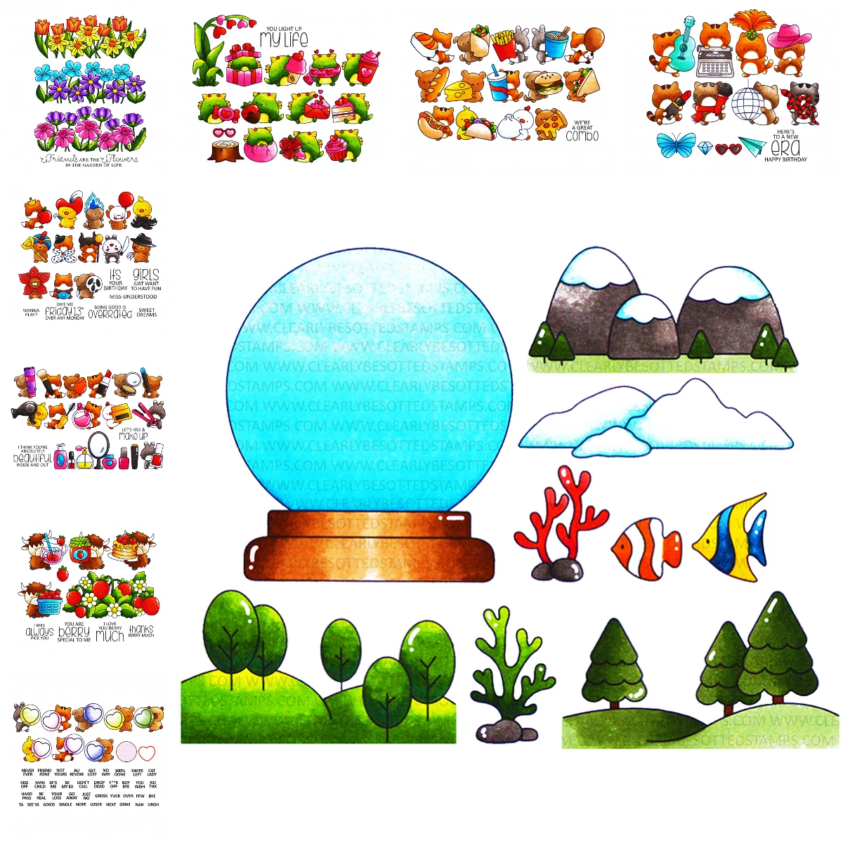 Sentimental Type Scene You Around Metal Cutting Dies Clear Stamps Scrapbooking Craft Supplies DIY Make Photo Album Mould Embssin