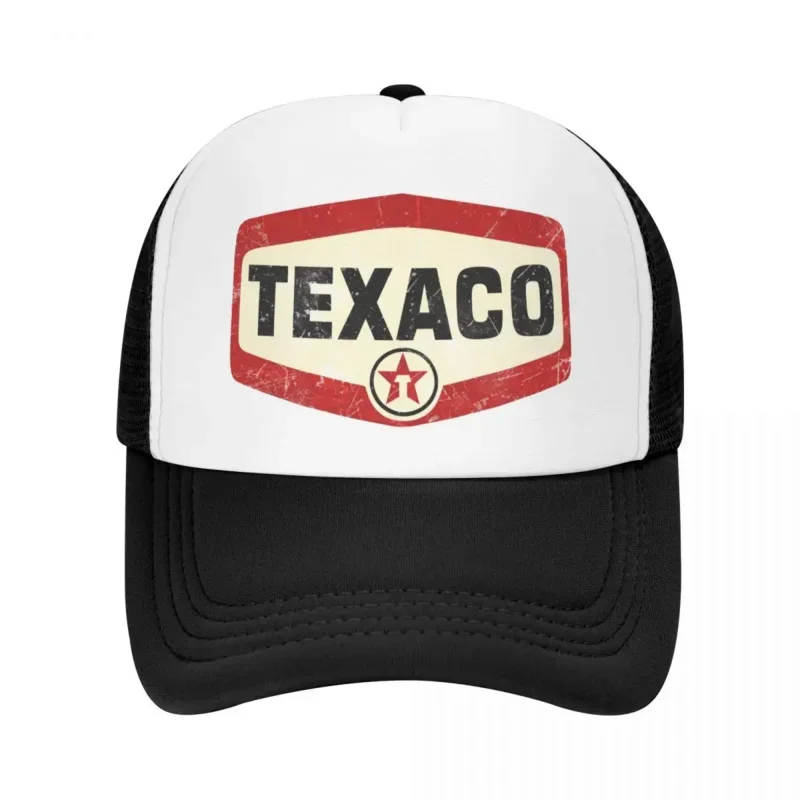 Y2K Custom Vintage Texaco Logo Baseball Cap Women Men Adjustable Trucker Hat Summer Sports Hats Snapback Caps