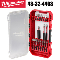 Milwaukee 48-32-4403 SHOCKWAVE Impact Duty Driver Bit Sets 18PCS PH2 Slotted Wood/Metal Screwdriver Head Case Combination