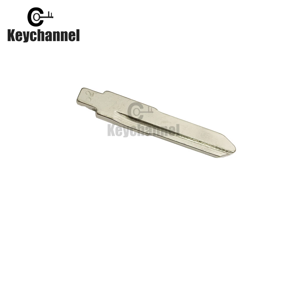 Keychannel 10pcs HU87 Metal Blank Uncut Flip Blade 52# For KD VVDI JMD Remote Key Blade Type Folding Flip Key For Suzuki Swift