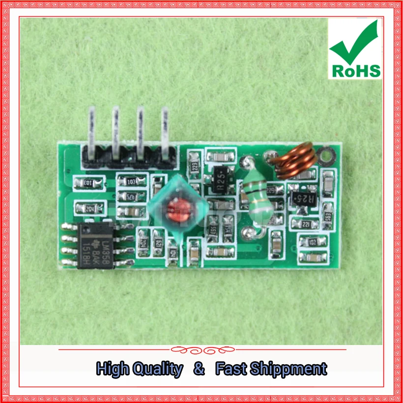 433M Receiving Module 433MHZ Frequency Wireless Receiver Module Super Regeneration Board 433 Mhz (D2A5)