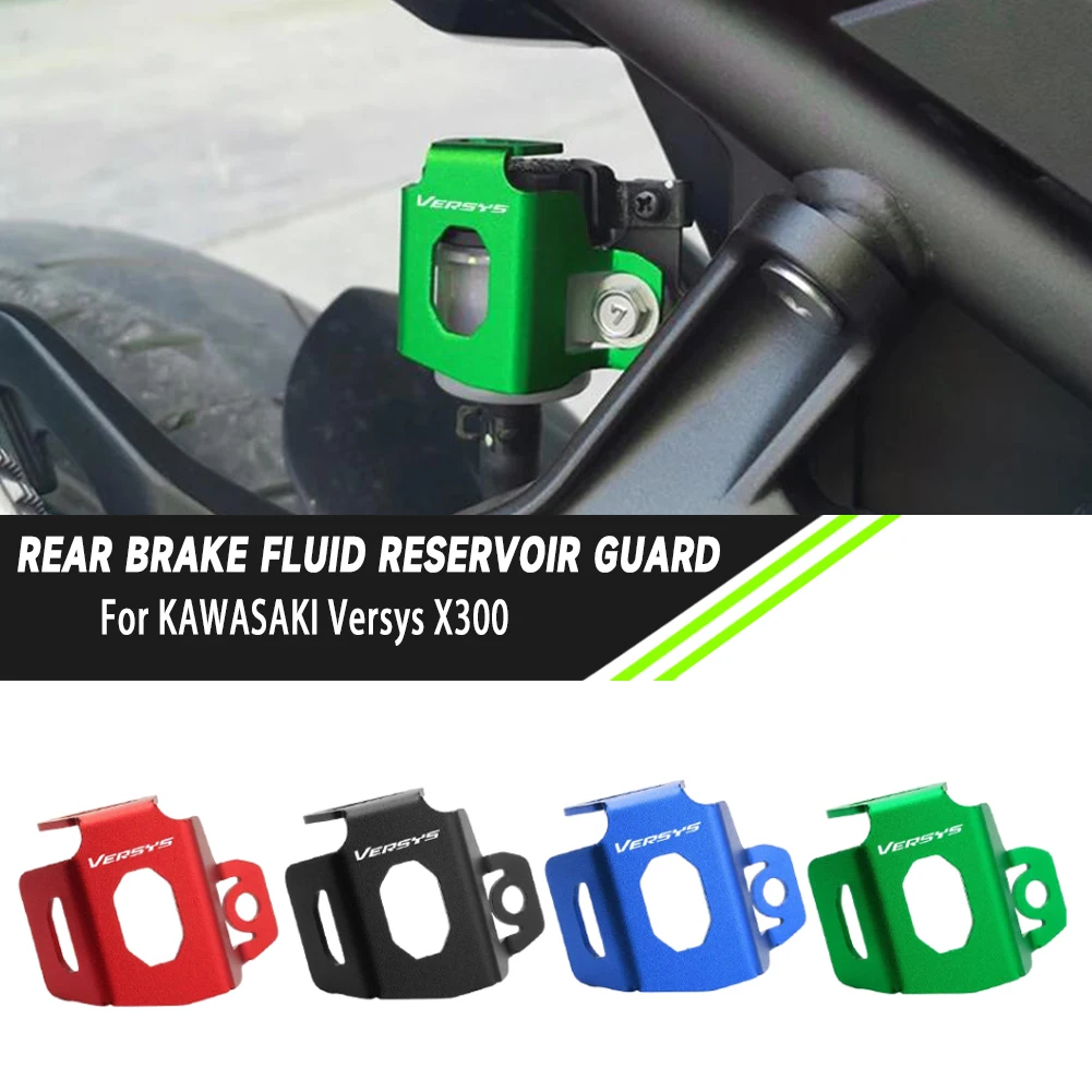 For KAWASAKI Versys 300 650 1000 Motorcycle Accessories CNC Rear Brake Fluid Reservoir Cover Guard Protection