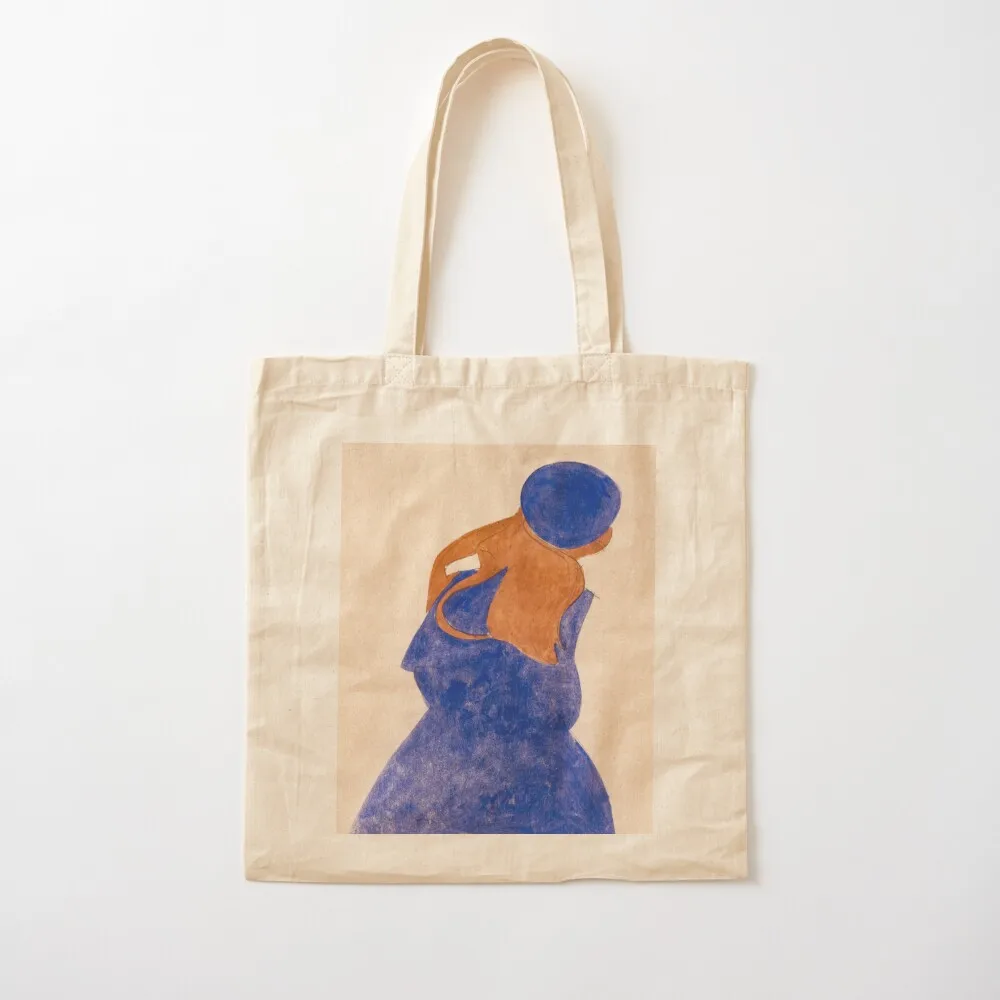 EGON SCHIELE - Standing Girl, Back View 1908 Tote Bag foldable reusable bag Canvas bag Women's shopper personalized tote