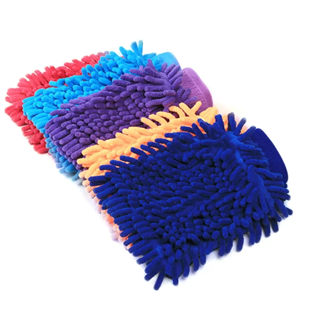 Car Easy Microfiber Car Kitchen Household Wash Washing Cleaning Glove Mit New