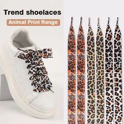 1 pairs Leopard Lace Shoe Laces for Dress Shoes Flat Shoelaces Sneaker Shoelaces Shoe Decors Shoelaces for Sports Shoelaces