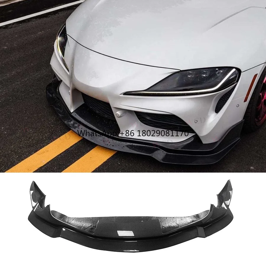 Carbon Fiber MB Style Front Bumper Lip For Toyota GR Supra A90 A91 MKV MK5 Front Lip Spoiler Splitter 2019+