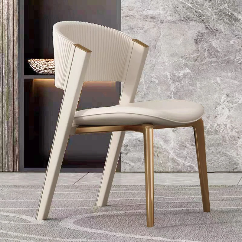 Luxury Bedroom Dining Chairs Kitchen Gold Modern Living Room Dining Chairs Italian Design Retro Home Furniture Cadeiras LLDC