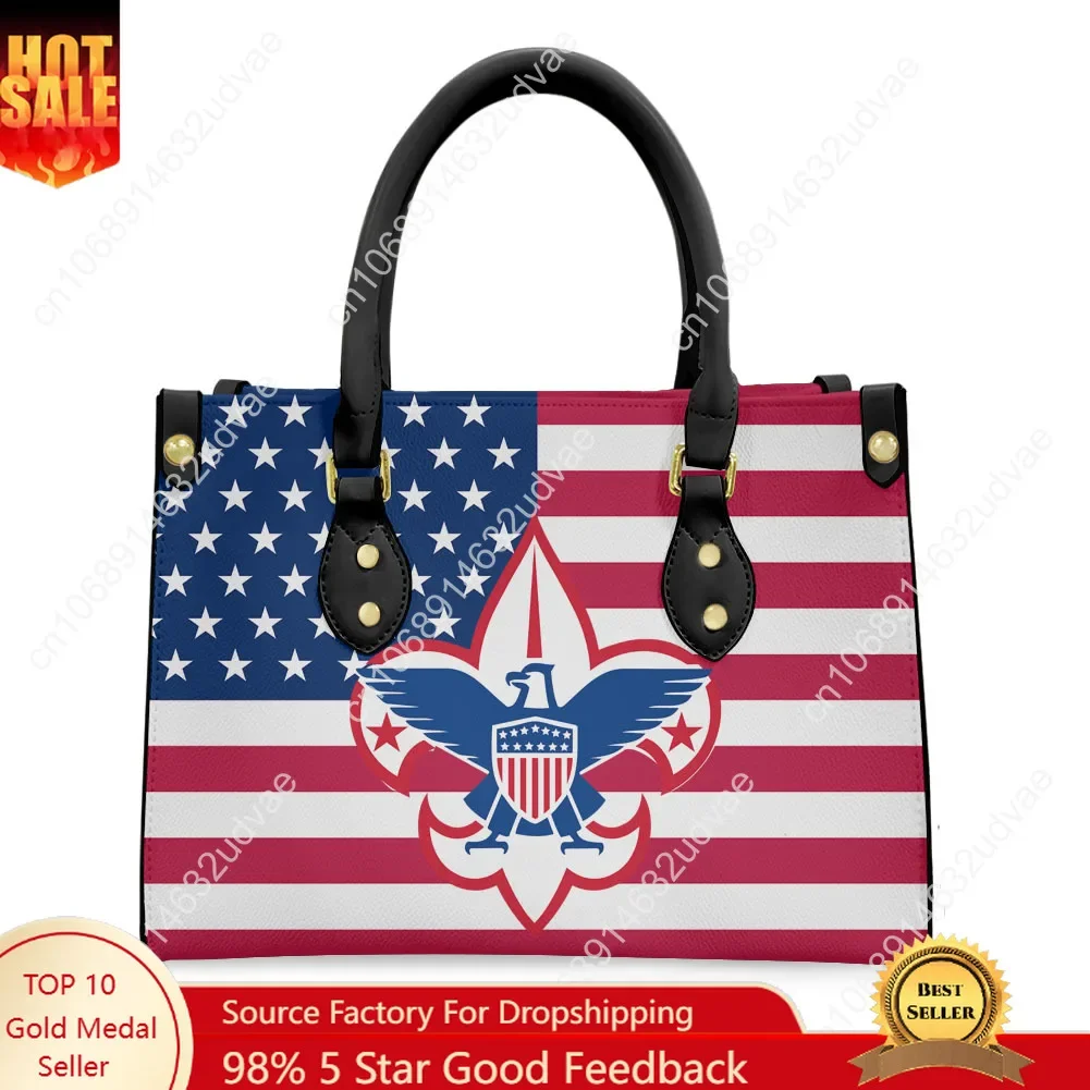 

Scouts of America Purse Mens Womens New Shoulder Crossbody Bag Personalized Handbag Business Commuter Leather Tote Bag Gift
