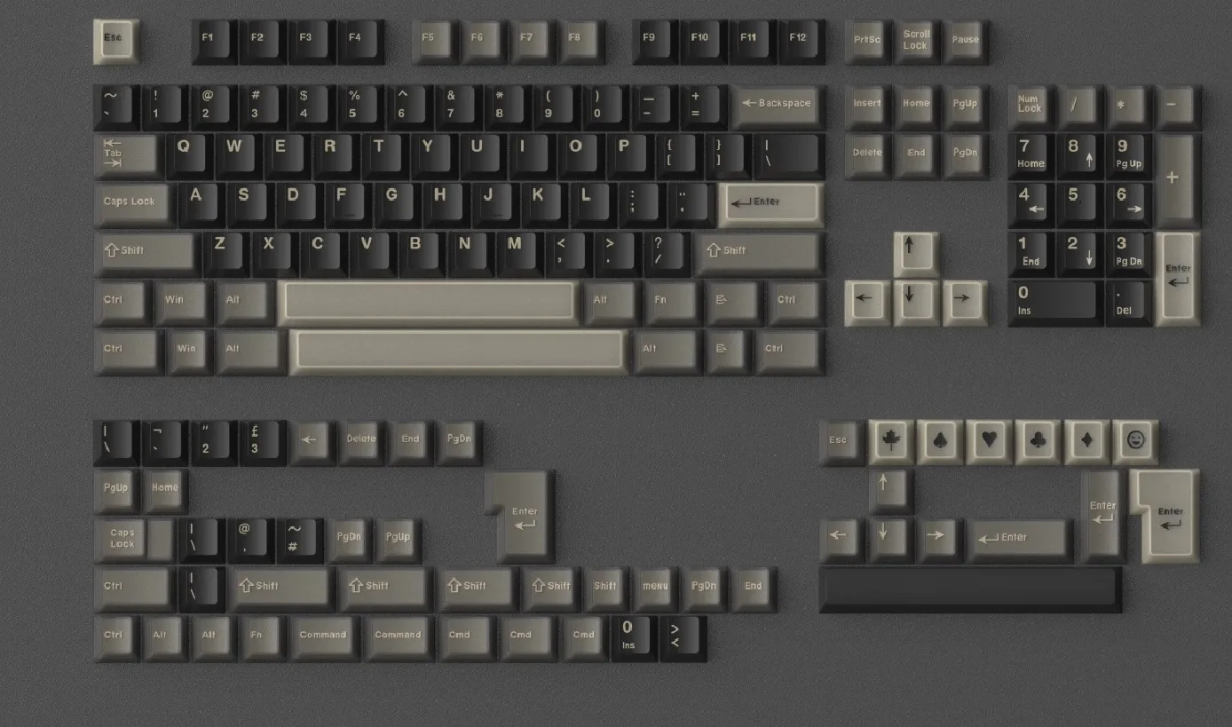 163 Toetsen/set DMK APES Keycap ABS Double Shot Key Caps Cherry Profiel Semi Doorschijnende Keycap Voor MX Switch toetsenbord