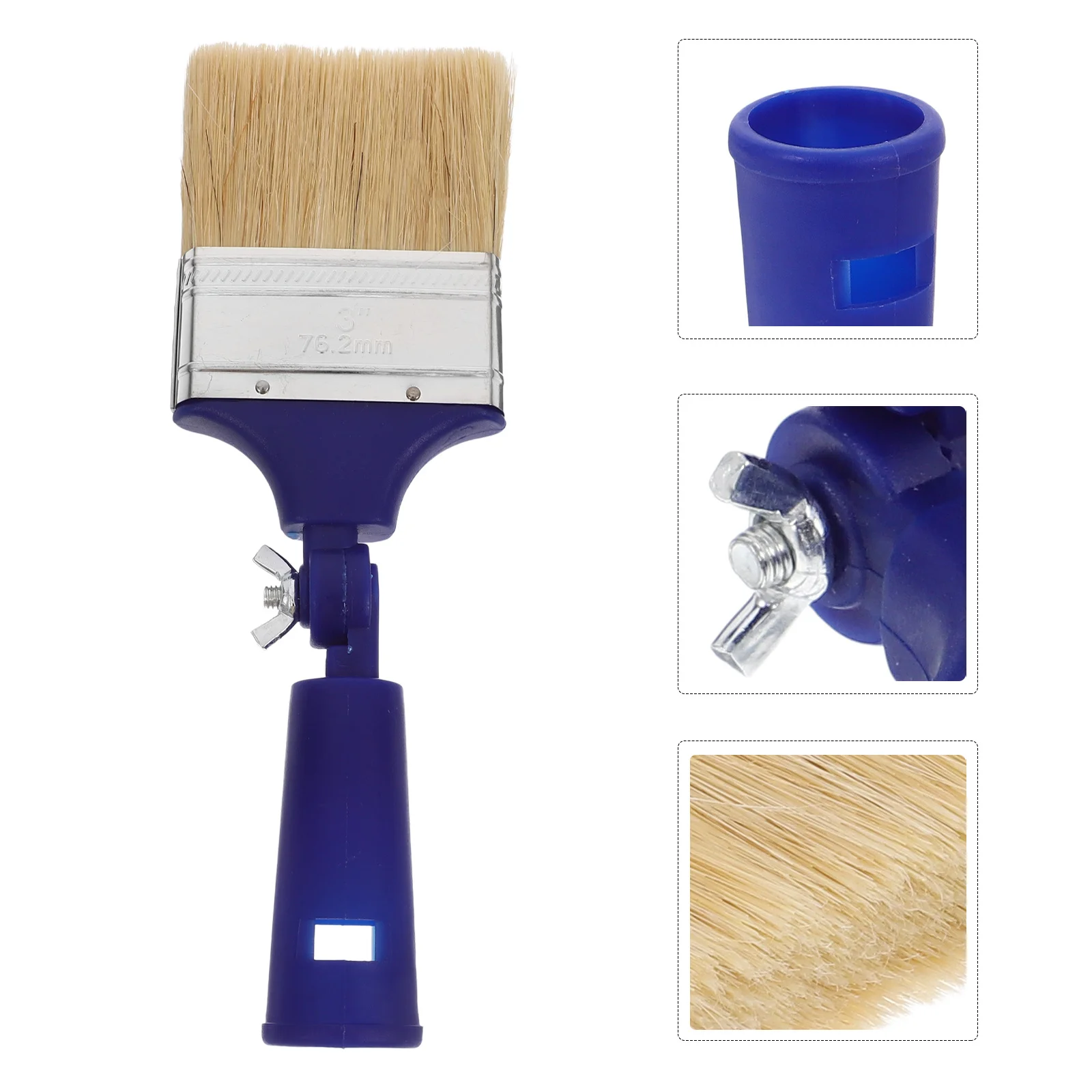 

Adjustable Paint Brush 3 Inch For Oil Paints No Dead Angle Multifunctional Flat Tip Paddle Painting Tool