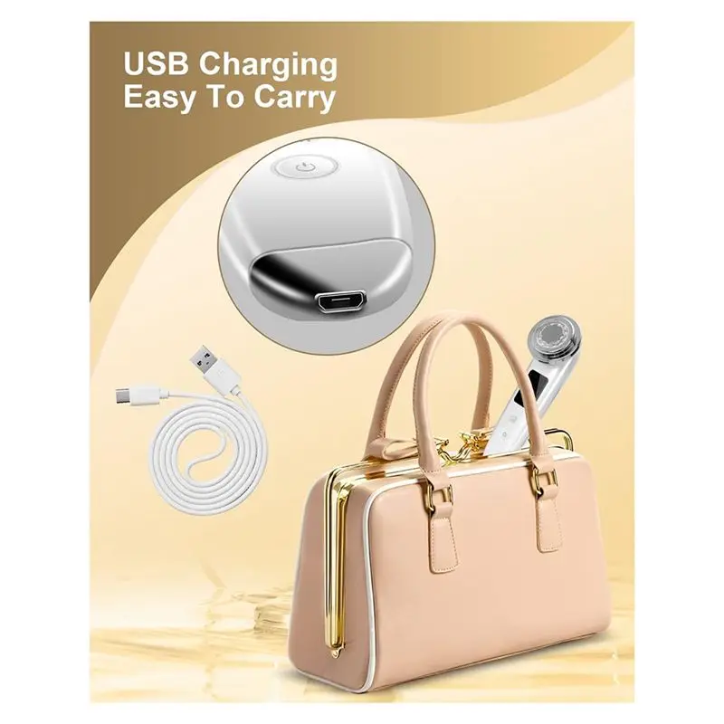 A94E-Face Massager Elektrische Face Lift 4-in-1 gezichtsmassager Anti-aging Verstevigende huidverzorgingstool (wit)