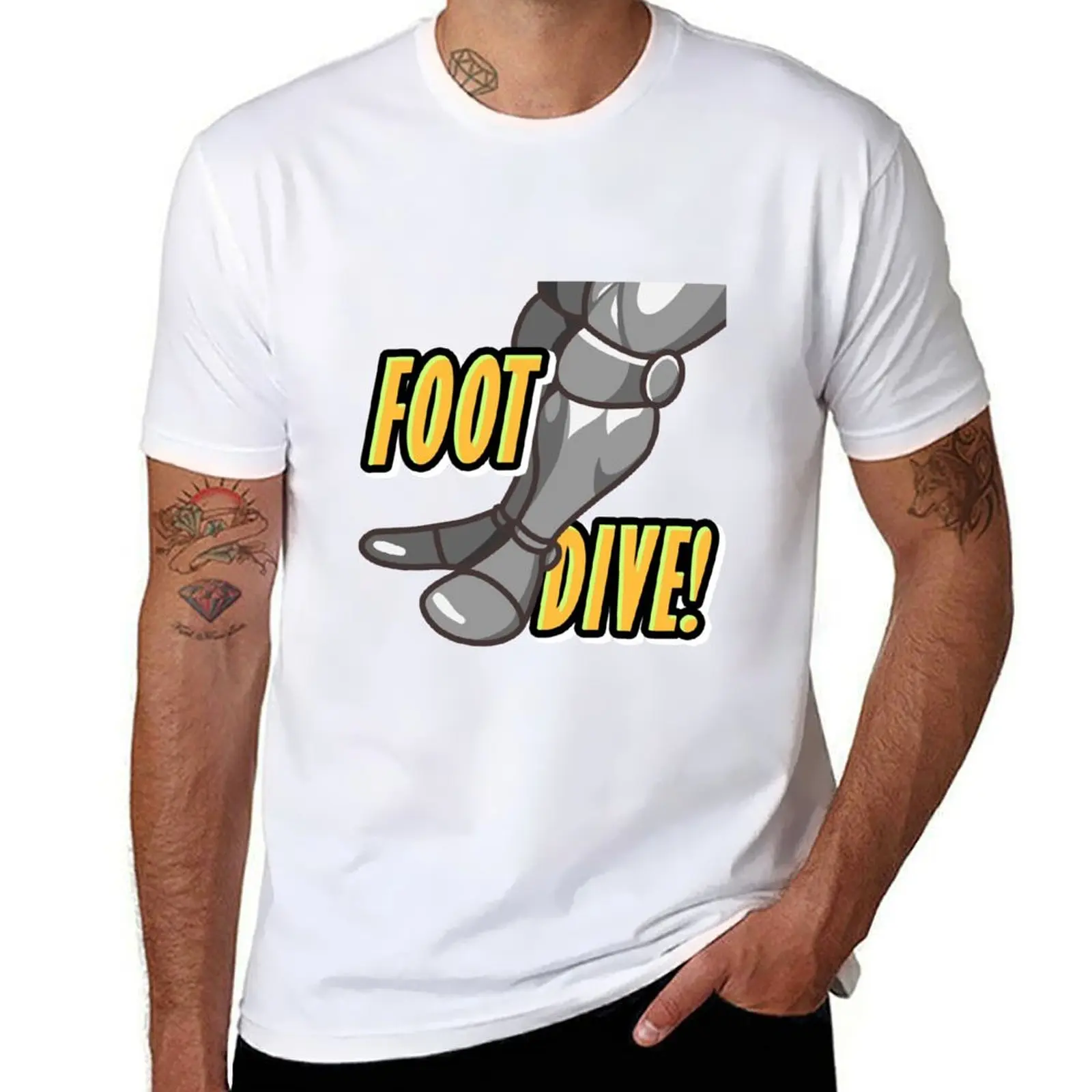 

Foot Dive T-Shirt t shirt personalised funny t shirts cotton t shirt for man T-shirt