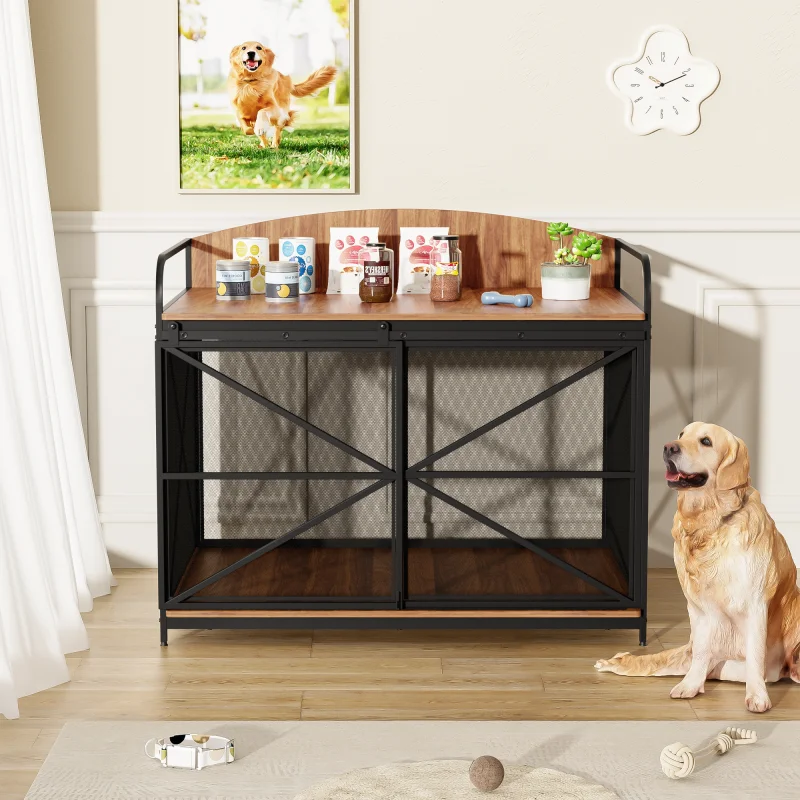 

Modern Design Large Indoor Pet Cage New Dog Cage Furniture For Living Room Use Decorative Pet Furniture