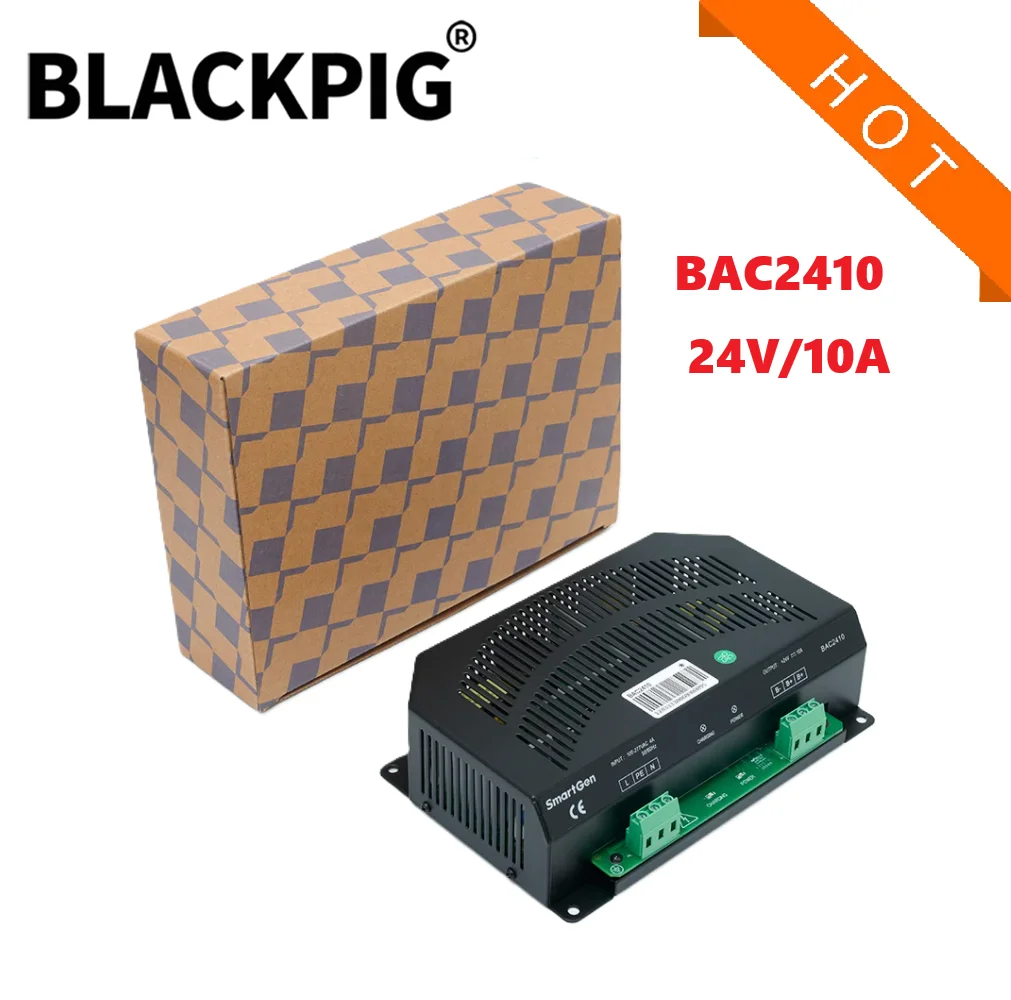 

24V 10A BAC2410 Smartgen Battery Charger Generator Auto Intelligent Float Charging Lead-acid Battery Genset Spare Parts