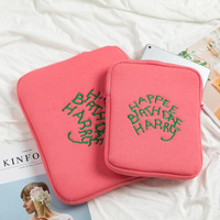 Cute Laptop Bag Sleeve Tablet Cover 9.7 11 13 14 15 15.6 Inch For MacBook Air Pro Xiaomi Dell Acer Notebook Computer Case，Pink
